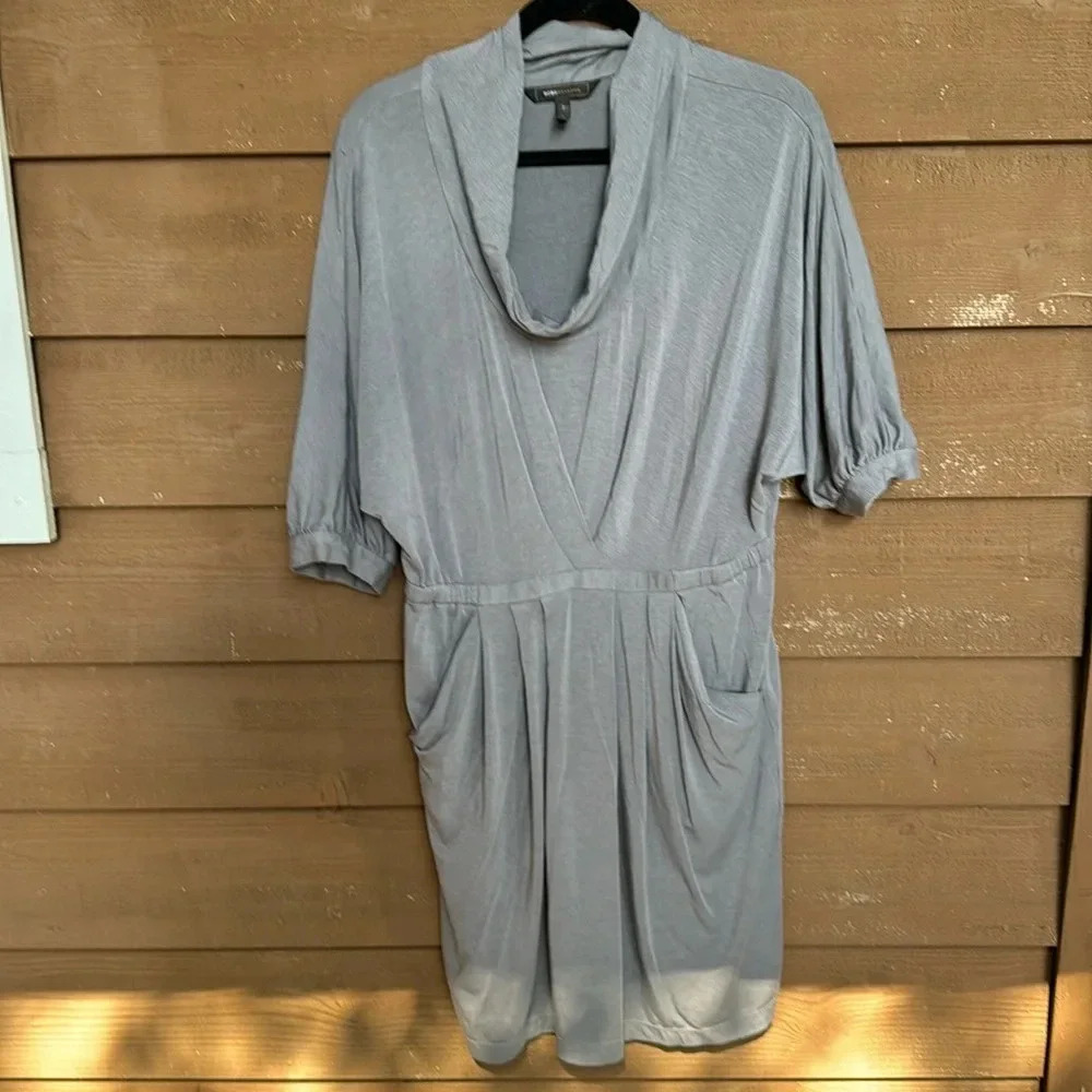 BCBG Maxazria agate colored dress with pockets size large